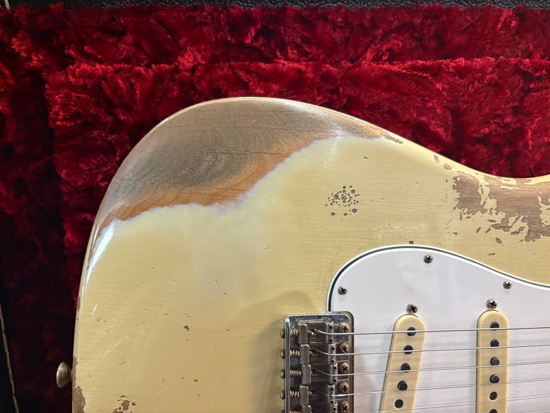 Fender Custom Shop '67 Stratocaster Heavy Relic Aged Vintage White 2021