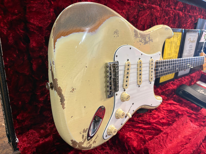 Fender Custom Shop '67 Stratocaster Heavy Relic Aged Vintage White 2021
