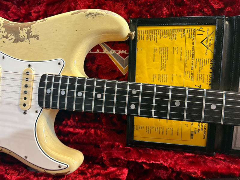 Fender Custom Shop '67 Stratocaster Heavy Relic Aged Vintage White 2021