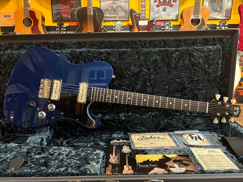 ギター Asher Guitars S90 Asher Guitar S90 Pelham Blue Over 3Color Sunburst #1339 - YouTube