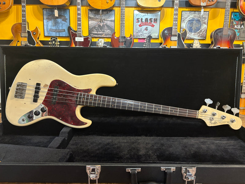 Fender Jazz Bass Olympic White Refinish 1965