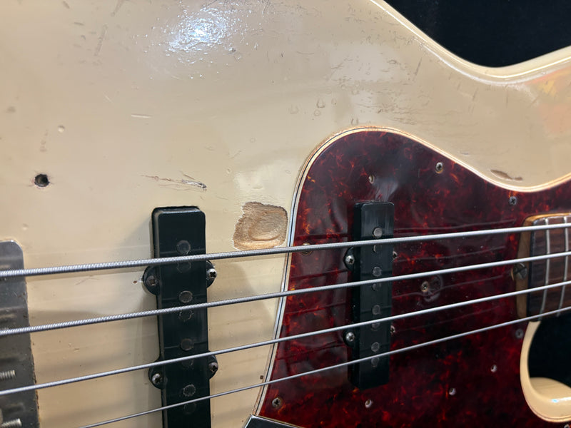 Fender Jazz Bass Olympic White Refinish 1965