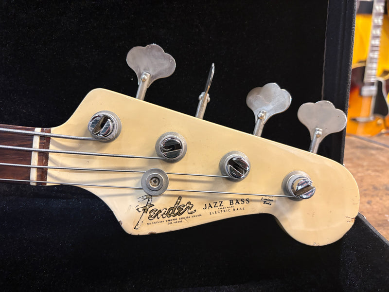Fender Jazz Bass Olympic White Refinish 1965