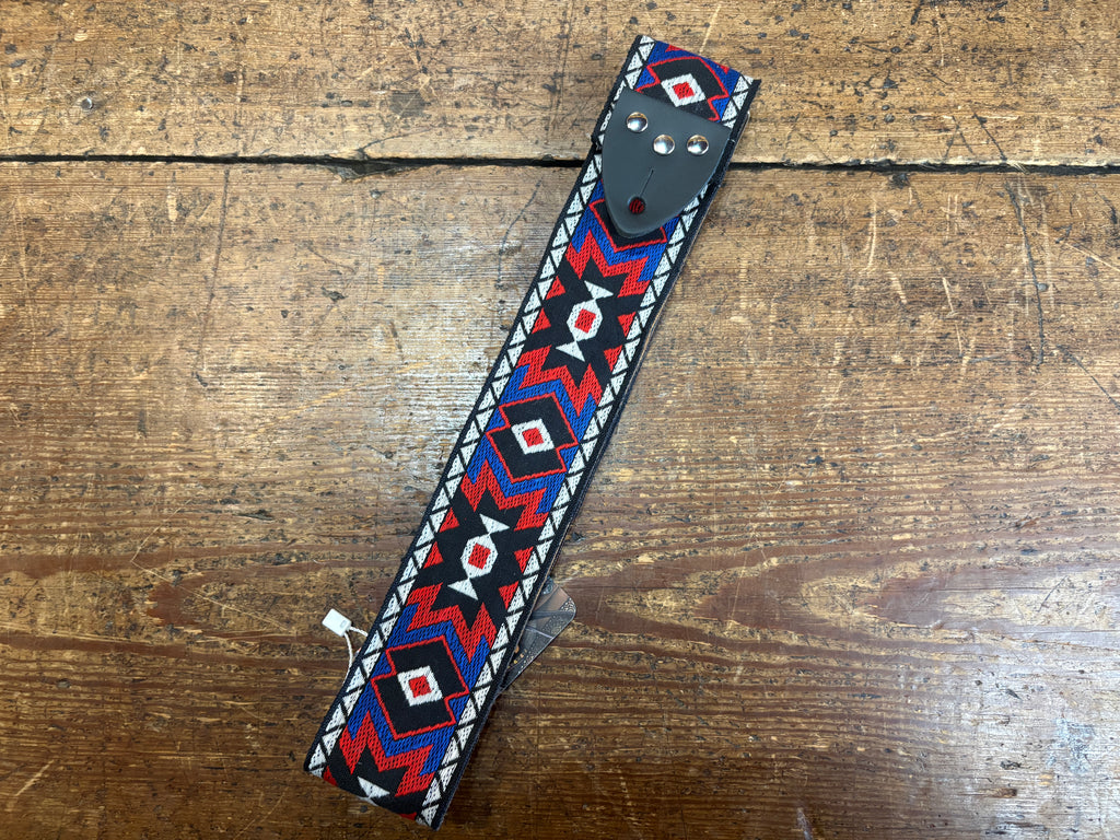 Tom's Vintage Straps Red 'Apache' Hippie Strap - Some Neck Guitars