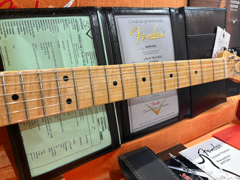 Fender Custom Shop '53 Telecaster Reissue NOS Limited Edition Nocaster Blonde 2024