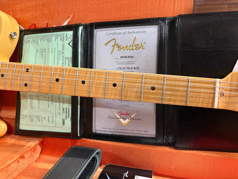 Fender Custom Shop '53 Telecaster Reissue NOS Limited Edition Nocaster Blonde 2024