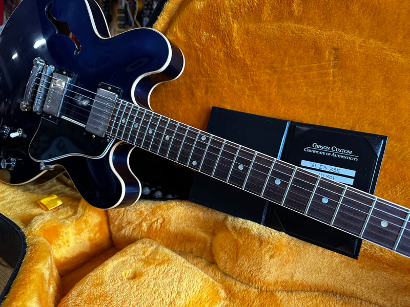 Gibson Custom Shop ‘61 ES-335 Wildwood VOS Candy Apple Blue 2021