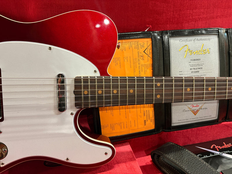Fender Custom Shop '63 Telecaster Reissue NOS Candy Apple Red 2023