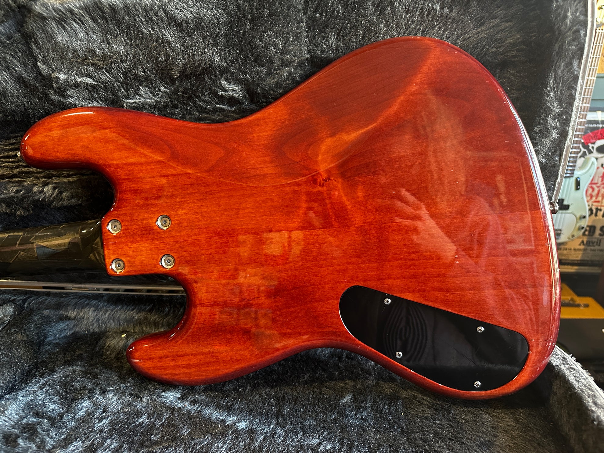 Modulus VJ4 Vintage J Trans Red Quilted Maple 2003 - Some Neck Guitars