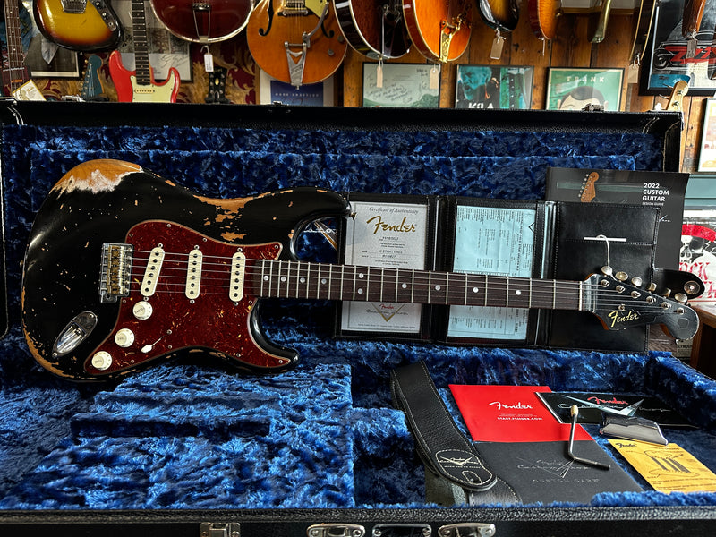 Fender Custom Shop '65 Stratocaster Heavy Relic Black 2022