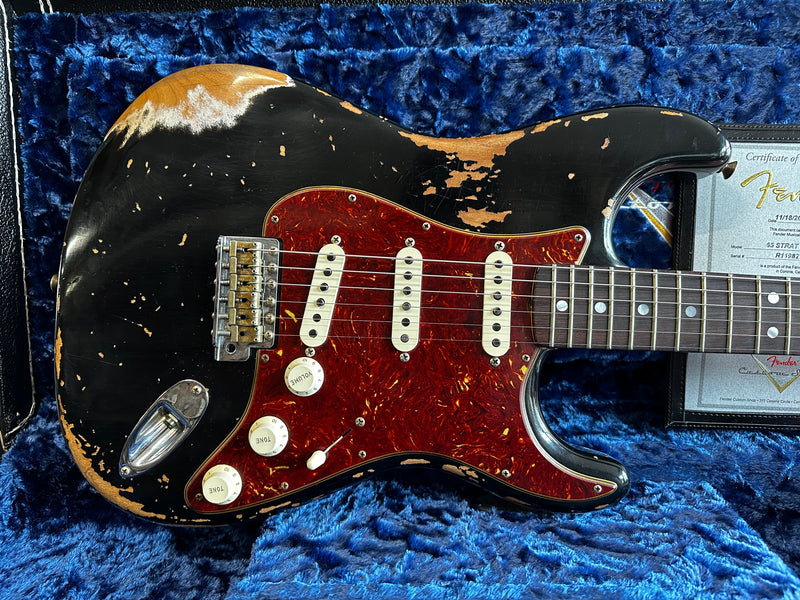 Fender Custom Shop '65 Stratocaster Heavy Relic Black 2022
