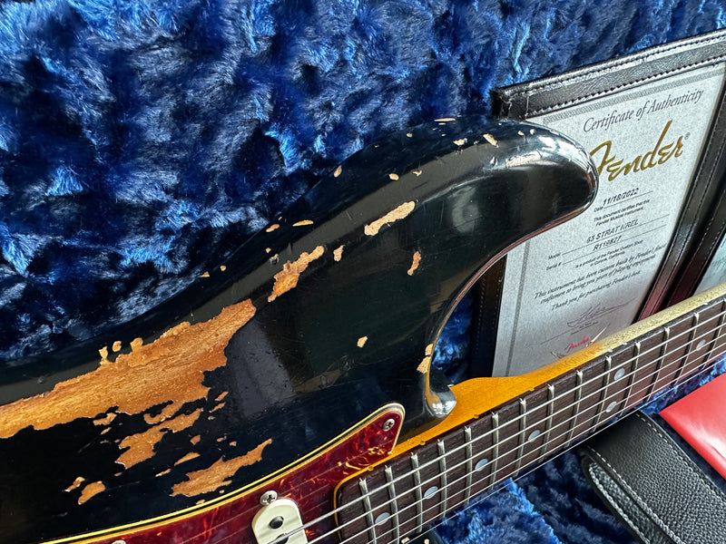 Fender Custom Shop '65 Stratocaster Heavy Relic Black 2022