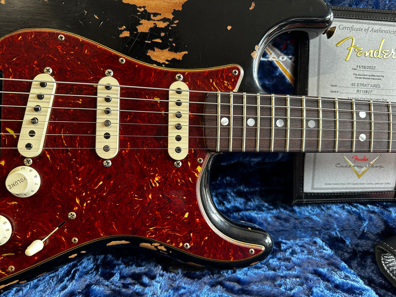 Fender Custom Shop '65 Stratocaster Heavy Relic Black 2022