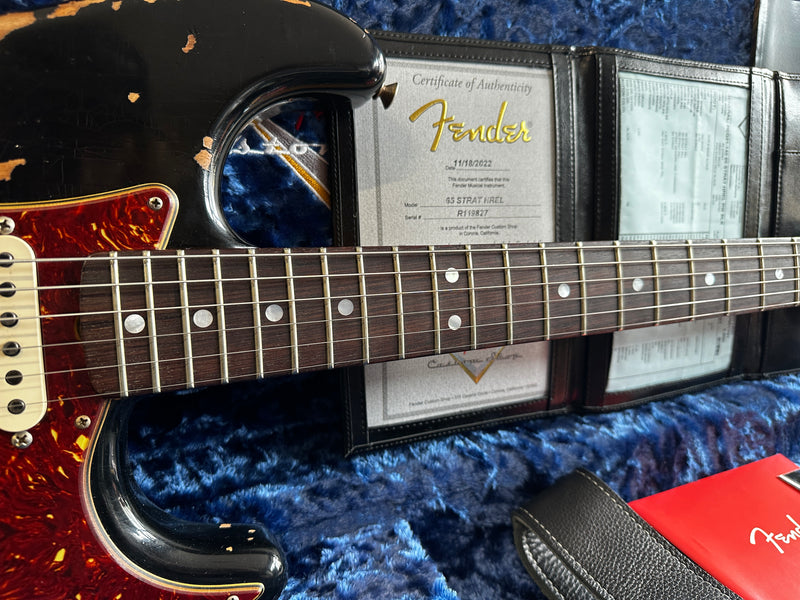 Fender Custom Shop '65 Stratocaster Heavy Relic Black 2022