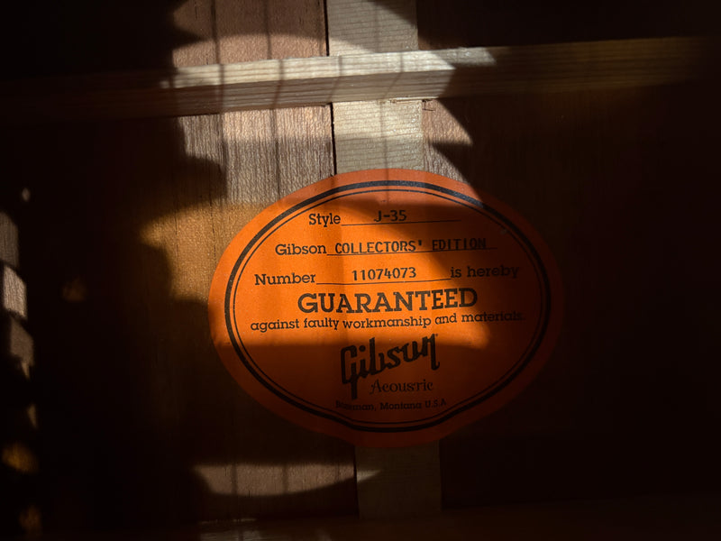 Gibson Custom Shop J-35 Collectors Edition Sunburst 2014