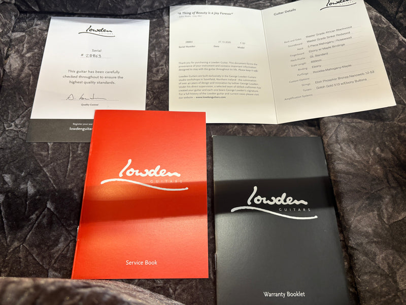 Lowden F-50 Sinker Redwood/African Blackwood