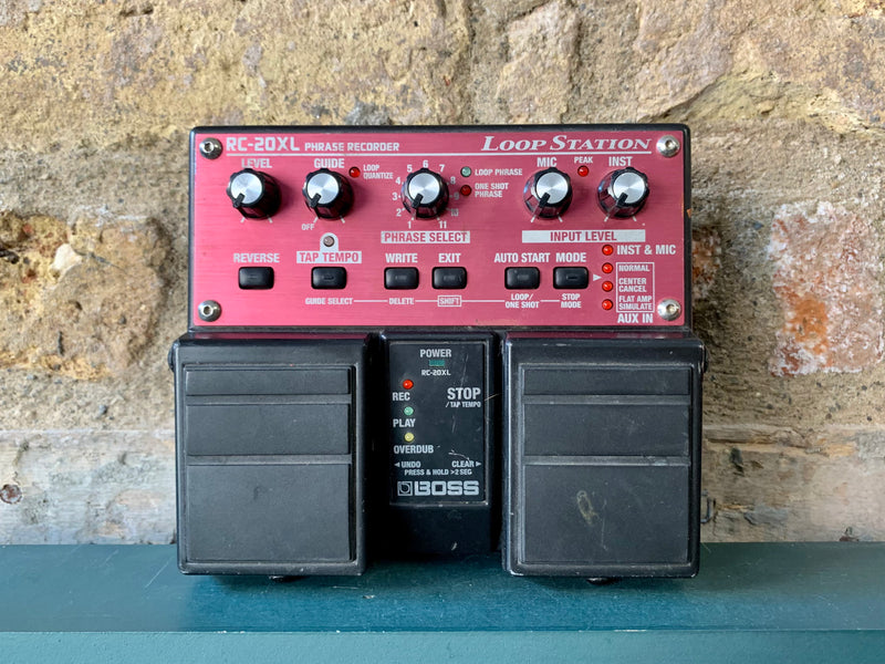 Base Station Loop Recorder Boss RC-20XL Phrase Recorder Loop Station - Some Neck Guitars