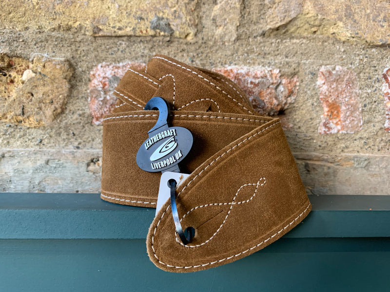 Leathergraft Comfy Suede Beige Strap