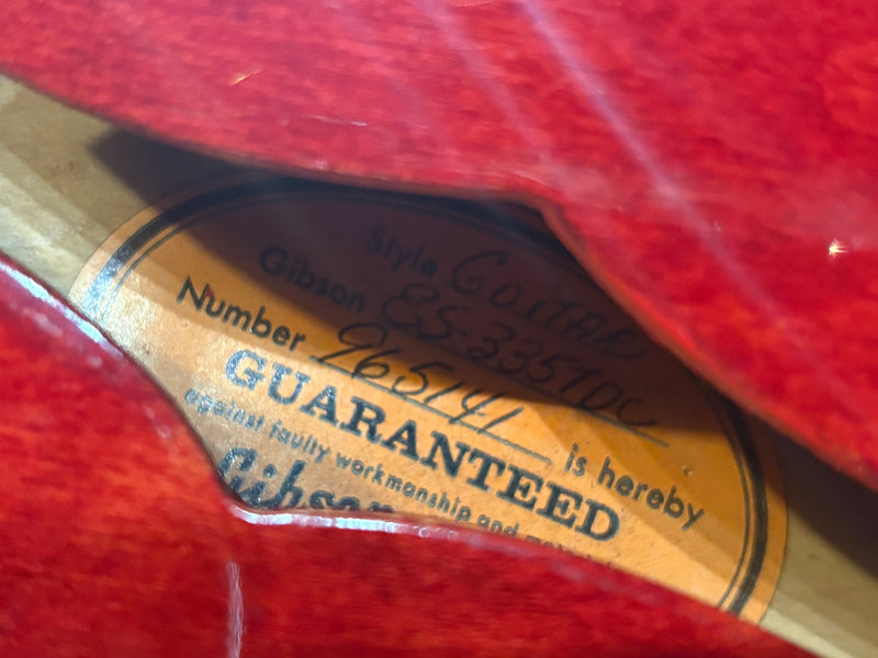 Gibson ES-335TD Cherry 1970