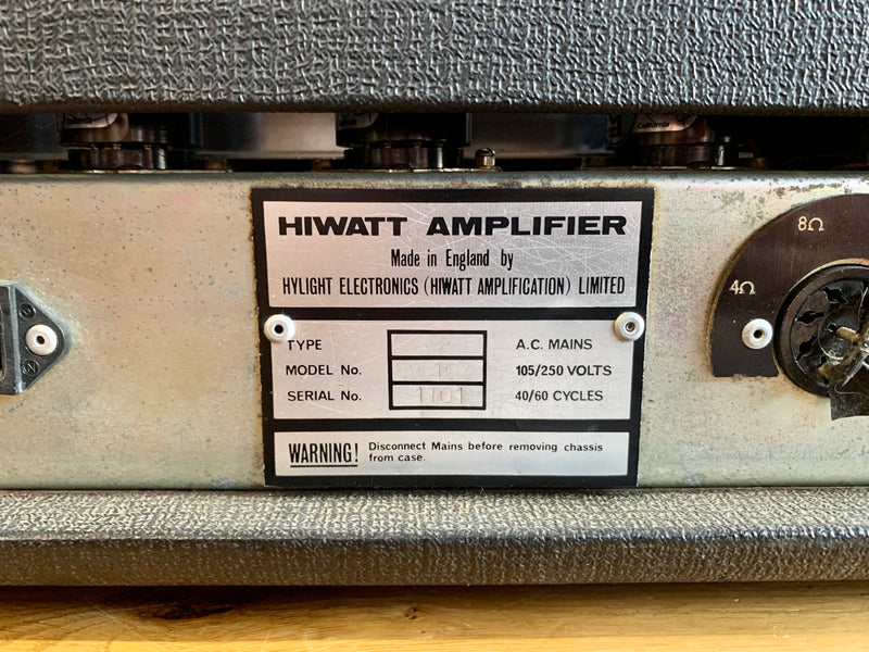 Hiwatt DR-103 Head 1970