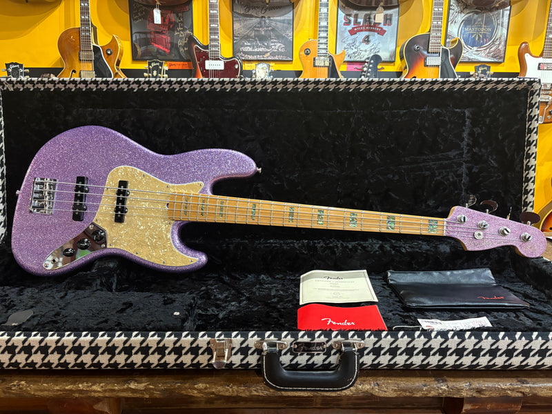 Fender Adam Clayton Artist Series Signature Jazz Bass Purple Sparkle 2017