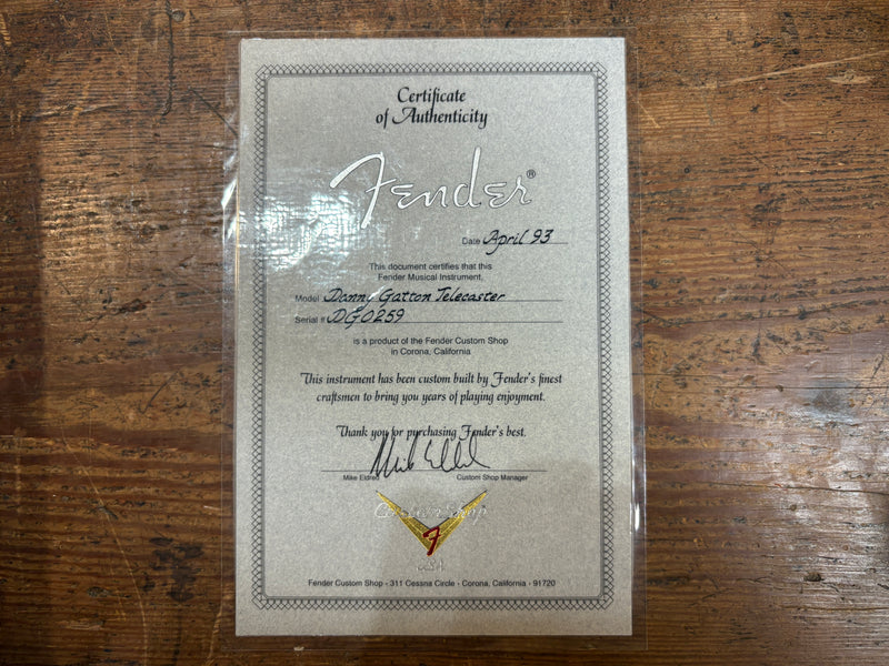 Fender Custom Shop Danny Gatton Telecaster Honey Blonde 1993