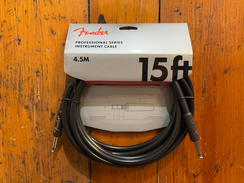Fender Professional Series 15ft Straight/Straight Jack Instrument Cable