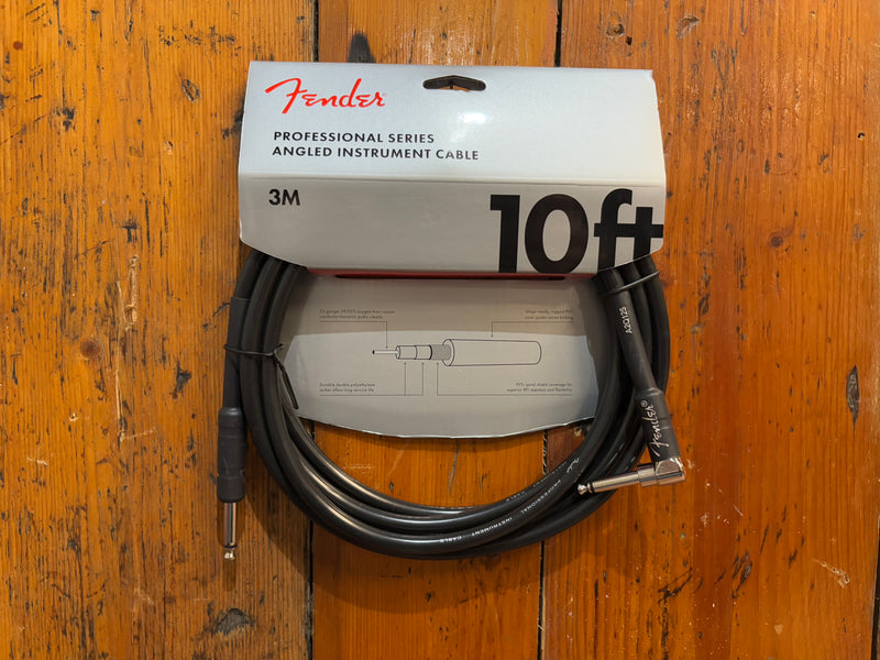 Fender Professional Series 10ft Straight/Angle Jack Instrument Cable