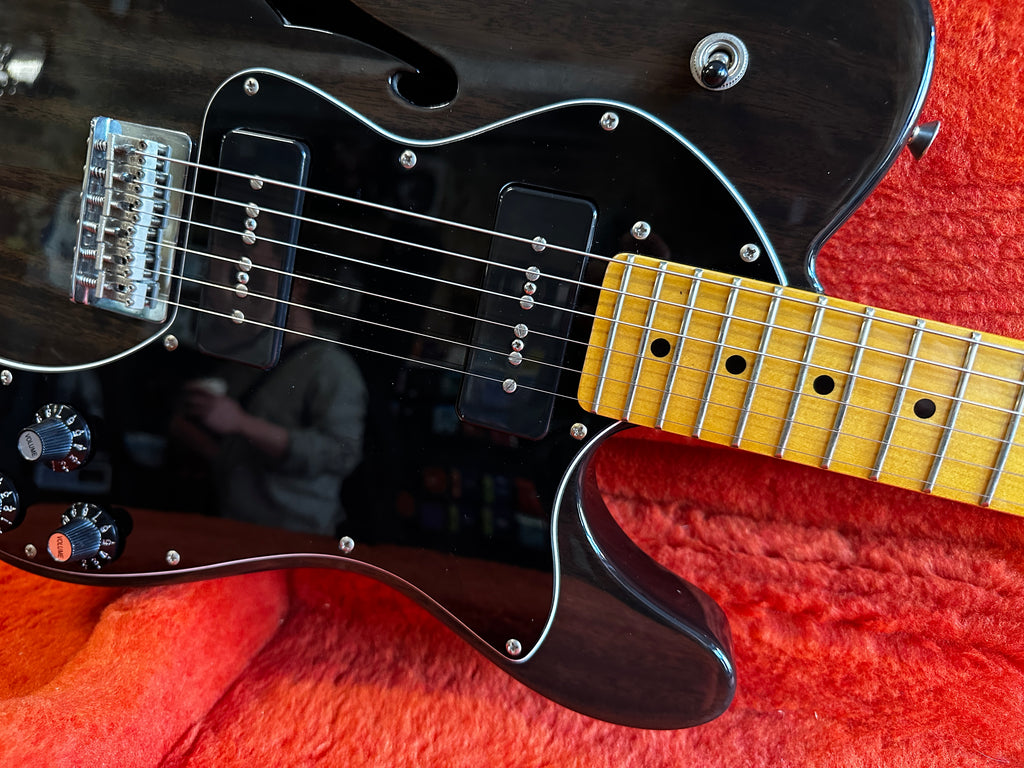 Fender Modern Player Telecaster Thinline Deluxe Transparent Black 2015 ...