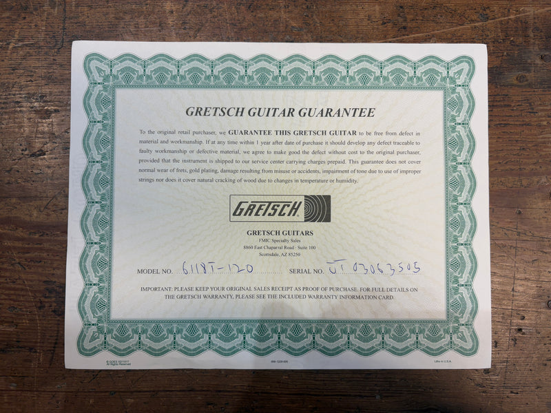 Gretsch G6118T-120 120th Anniversary Bamboo Natural 2003