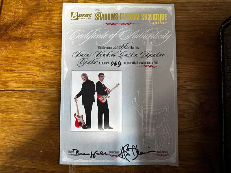 Burns Shadows Custom Signature Limited Edition Fiesta Red 2005