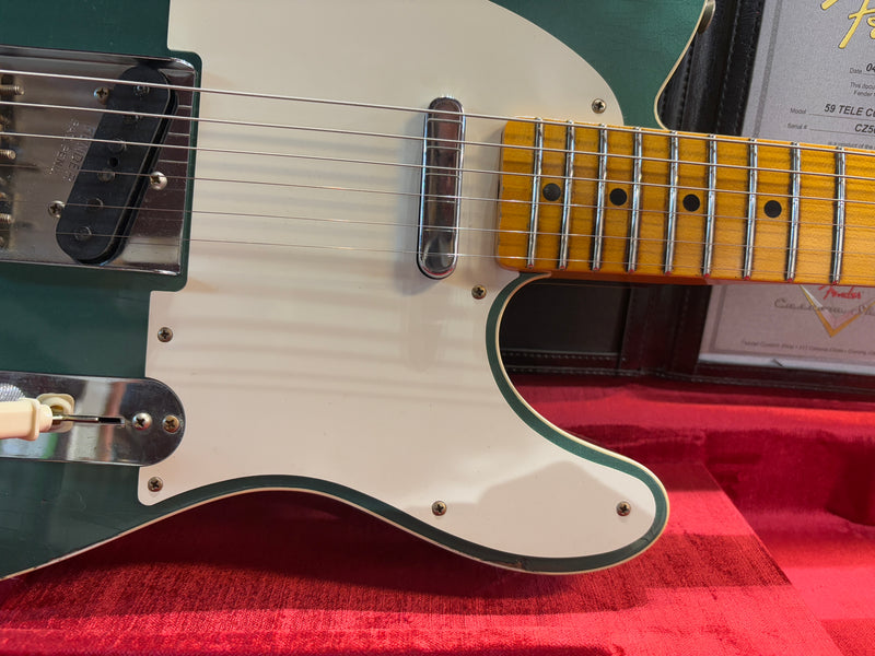 Fender Custom Shop '59 Telecaster Custom Relic Maple Aged Sherwood Green Metallic 2024