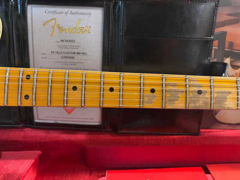 Fender Custom Shop '59 Telecaster Custom Relic Maple Aged Sherwood Green Metallic 2024