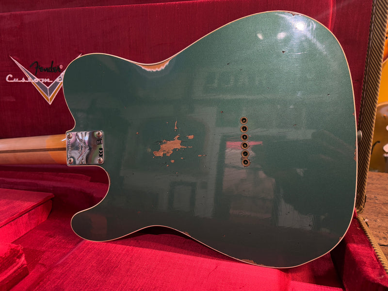 Fender Custom Shop '59 Telecaster Custom Relic Maple Aged Sherwood Green Metallic 2024