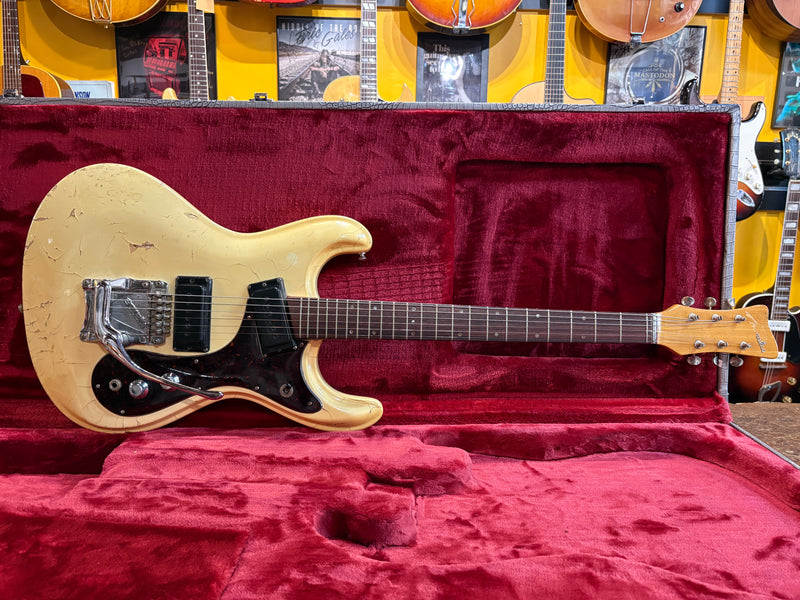 モラレス ZEN-ON Moralesモズライト 難あり Zen-On Morales Mosrite White 1960's - Some Neck Guitars