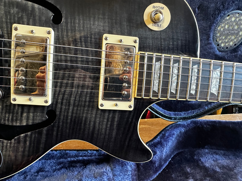 Epiphone Les Paul Standard Florentine PRO Trans Black 2014