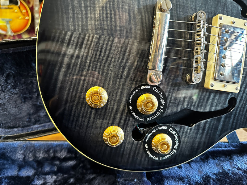 Epiphone Les Paul Standard Florentine PRO Trans Black 2014