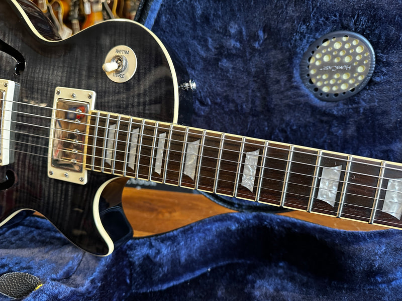 Epiphone Les Paul Standard Florentine PRO Trans Black 2014