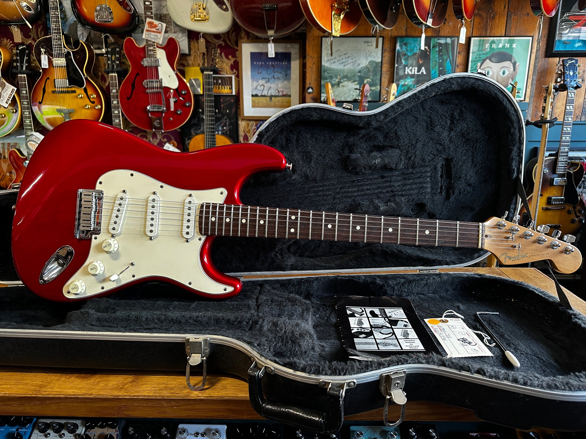 Fender American Standard Stratocaster Candy Apple Red 1996 Some Neck
