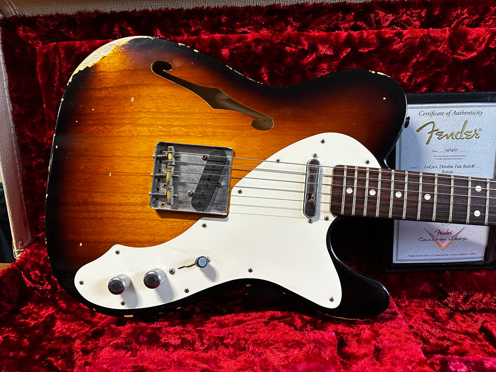 Fender Custom Shop '50s Thinline Telecaster Relic Rosewood Neck Limite ...