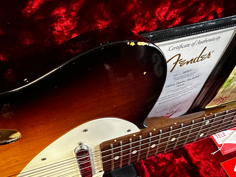 Fender Custom Shop '50s Thinline Telecaster Relic Rosewood Neck Limited Edition Sunburst 2016
