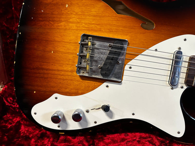 Fender Custom Shop '50s Thinline Telecaster Relic Rosewood Neck Limited Edition Sunburst 2016
