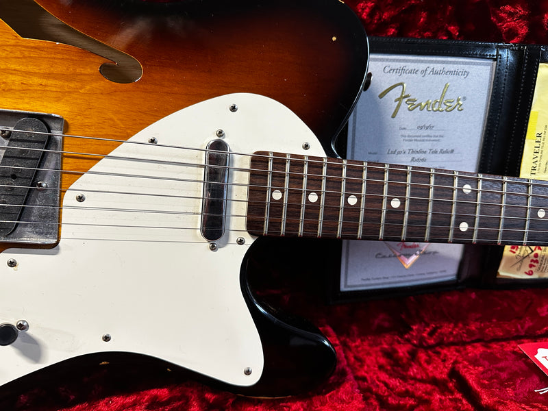 Fender Custom Shop '50s Thinline Telecaster Relic Rosewood Neck Limited Edition Sunburst 2016