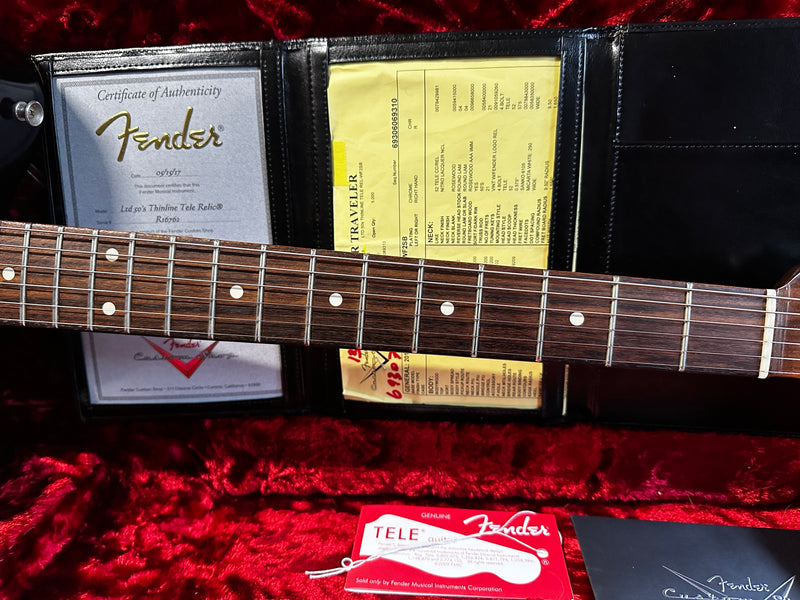 Fender Custom Shop '50s Thinline Telecaster Relic Rosewood Neck Limited Edition Sunburst 2016