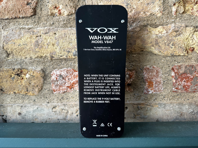 Vox V847 Wah