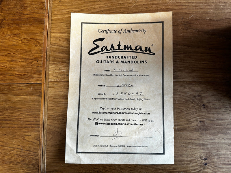 Eastman E10OOSS/V Antique Classic 2018