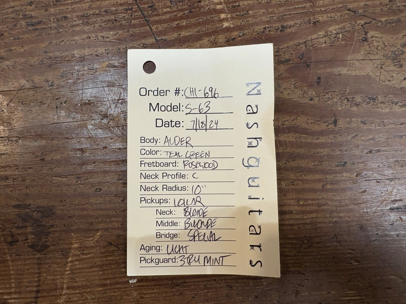 Nash Guitars S-63 Teal Green 2024