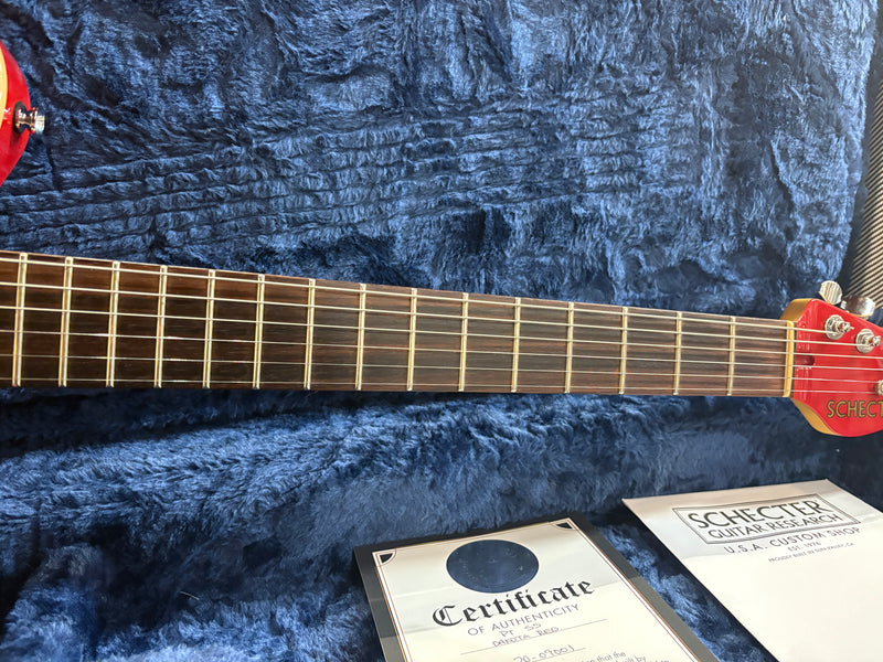 Schecter USA Custom Shop Mark Knopfler Spec PT SS Dakota Red 2020