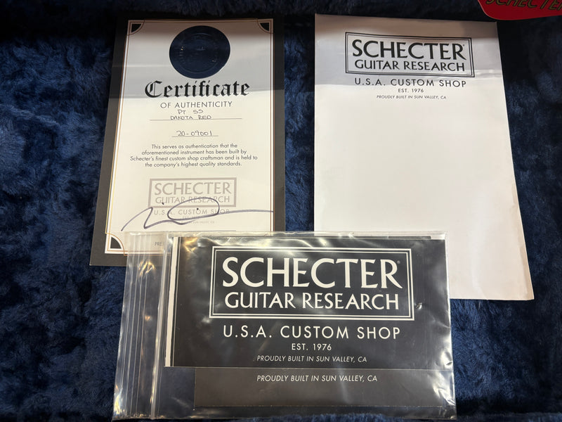 Schecter USA Custom Shop Mark Knopfler Spec PT SS Dakota Red 2020
