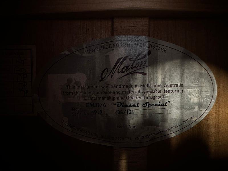 Maton EMD/6 Diesel Signature Vintage Amber Burst 2012